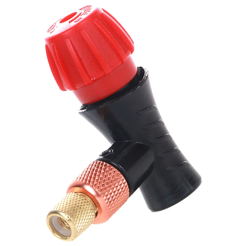 

1pcs Tire Inflator Head 3/8-Inch Thread Dual Valve Compatibility Bike Co2 Inflator Tire Pump For Mountain Road Bicycle Valve