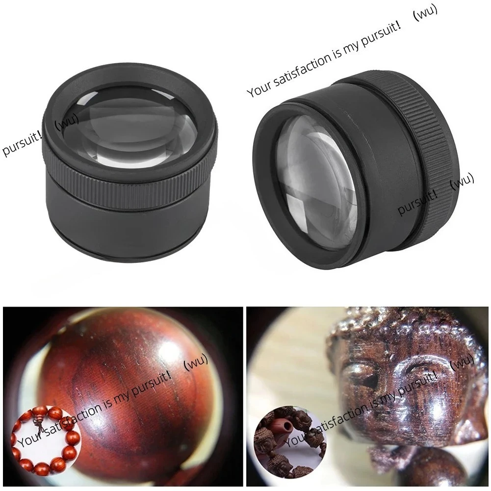 2pcs 30X 36mm LED lighting jewelry magnifying glass for coins, stamps, jewelry detection view 5