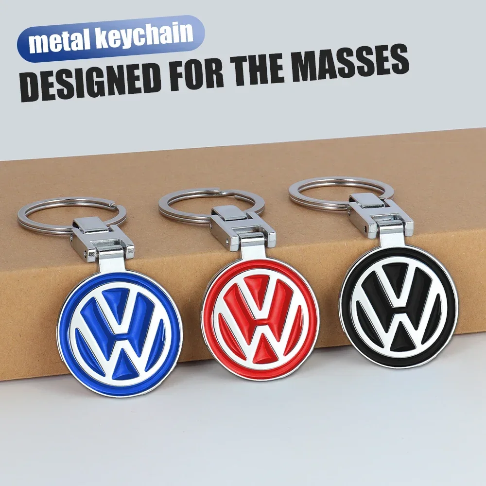 Car Styling Metal Keyring Keychain Auto Accessorie For Volkswagen VW Rline Golf Polo Tiguan Passat B6 Jetta Touran CADDY GTI TDI