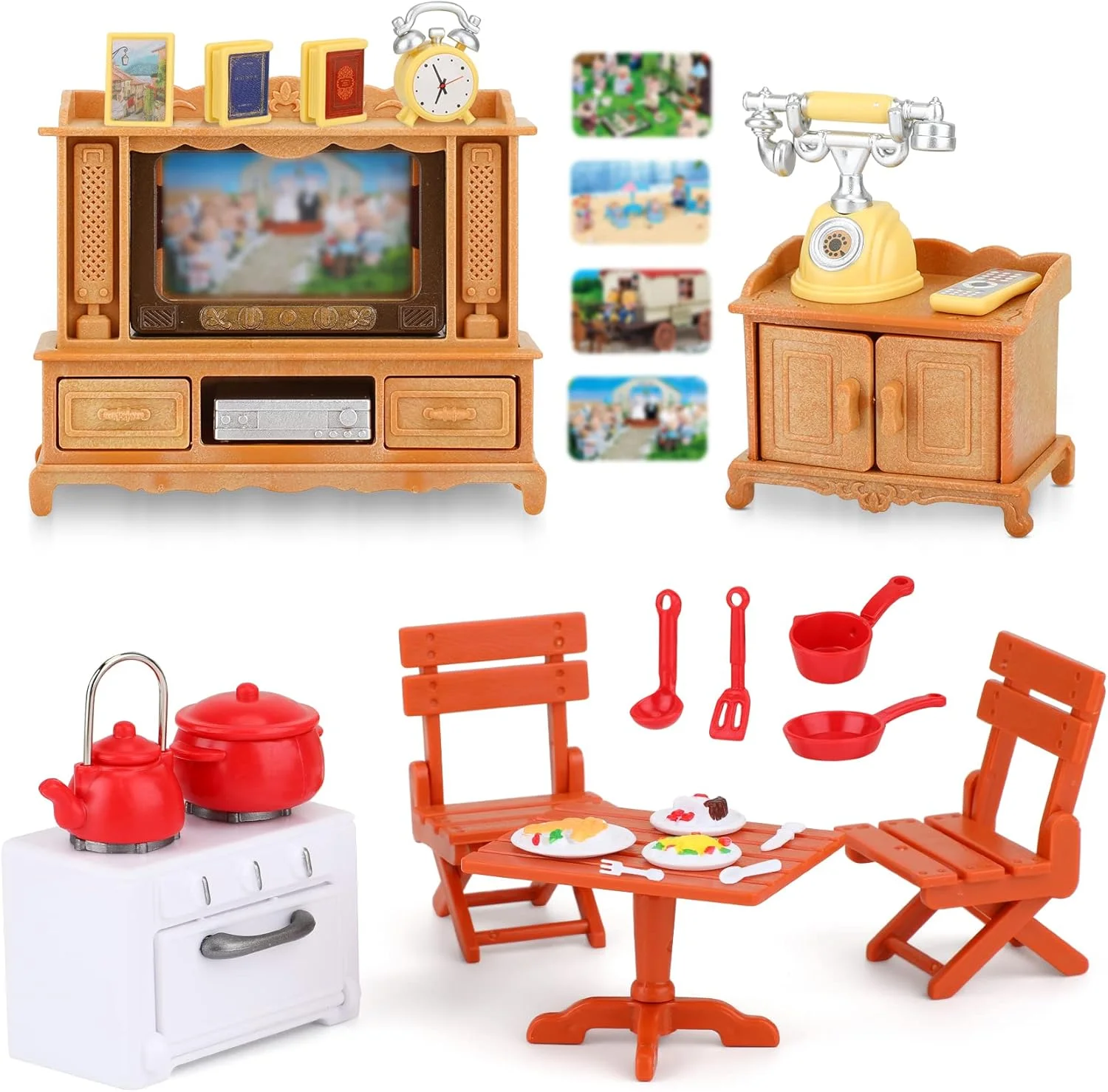 Thumbnail 2 - #19 Latest Dollhouse Furniture Sets Offers