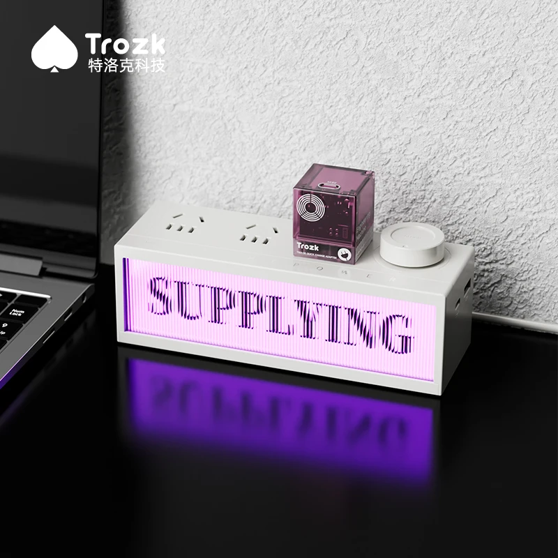 Trozk 36W Power Strip Gallium Nitride Charger Fast Charging Socket Desktop Esports Patch Panel Usb Gamer Desktop Decoration Gift