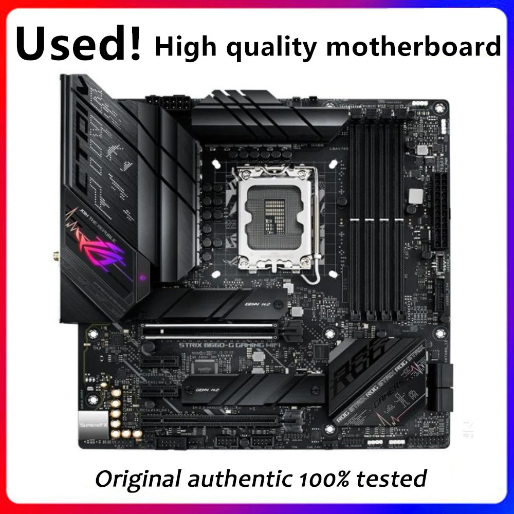 Used For Asus ROG STRIX B660-G GAMING WIFI DDR5 Original Desktop B660 Motherboard LGA 1700 Support 12400F 12400 i3 12100F