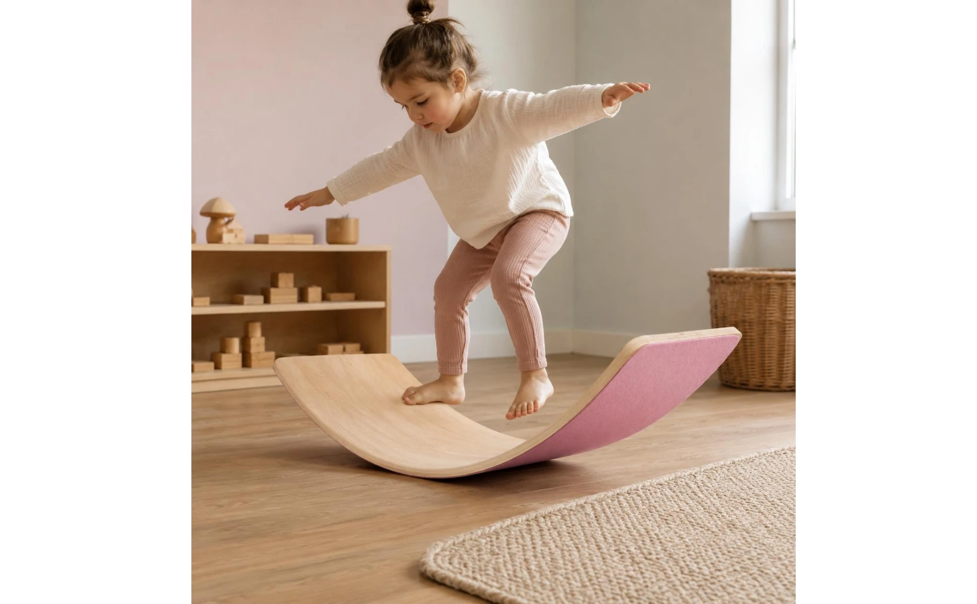 5 Pieces Wooden Balance Board Coordination Support Curved Balance Board Children Activity Toy Child-Led Learning Approach 5 Pieces Wooden Balance Board Coordination Support Curved Balance Board Children Activity Toy Child-Led Learning Approach