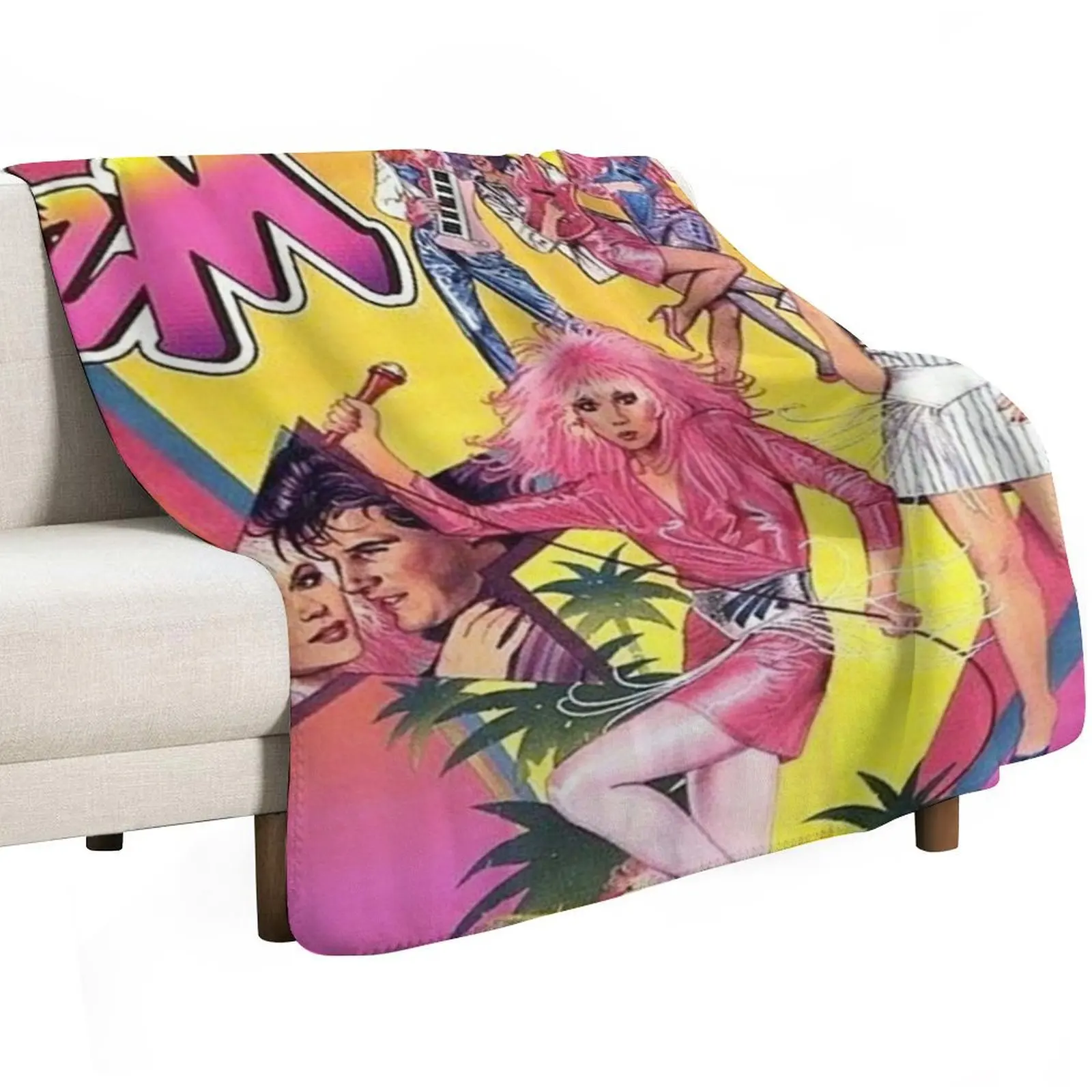 Jem and the holograms Throw Blanket decorative For Decorative Sofa Soft Big Tourist Baby Summer Blankets