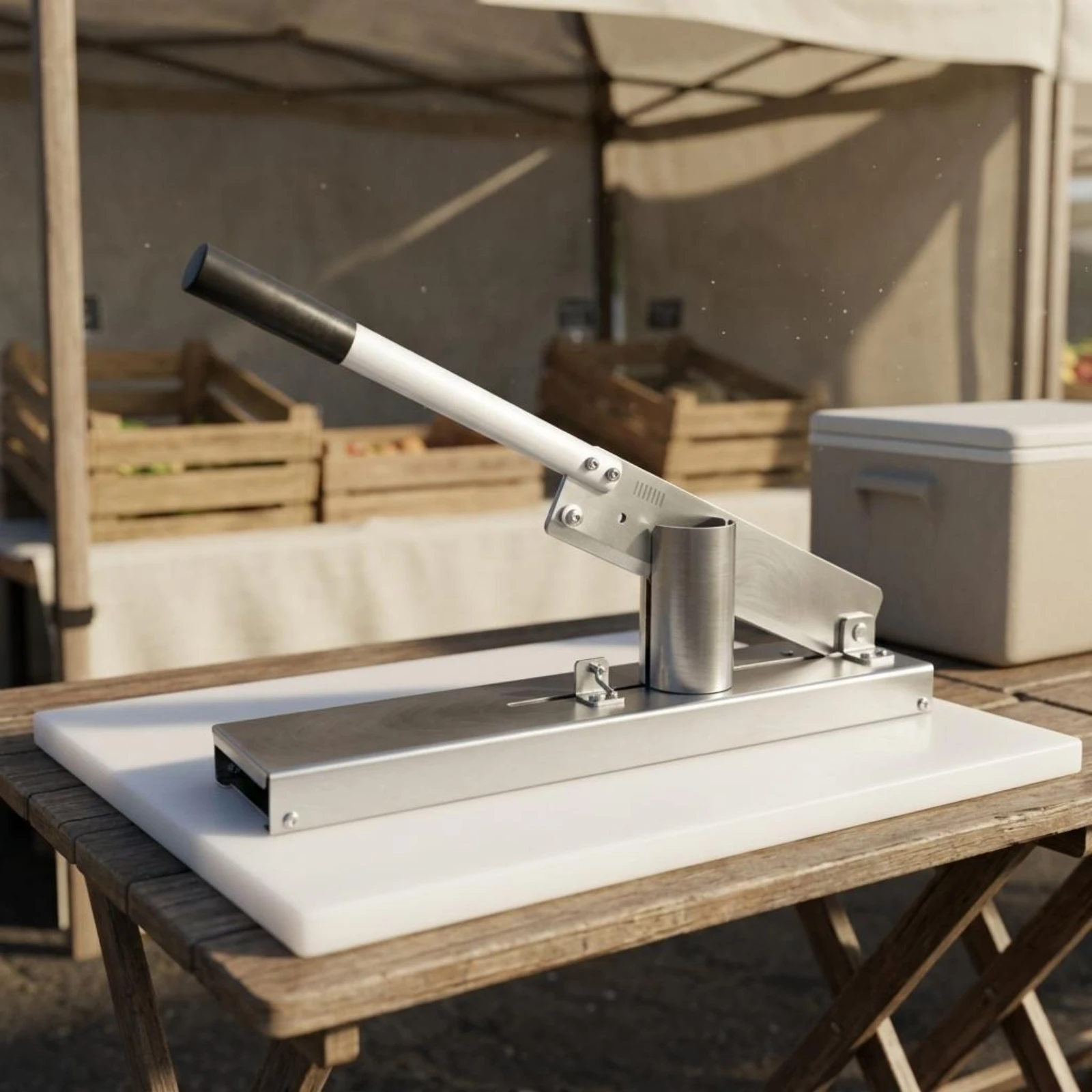 

Pork Trotter Cutter Multi-Purpose Guillotine Bone Cutter Bone Cutting Guillotine Heavy Duty Stainless Steel Meat Chopper