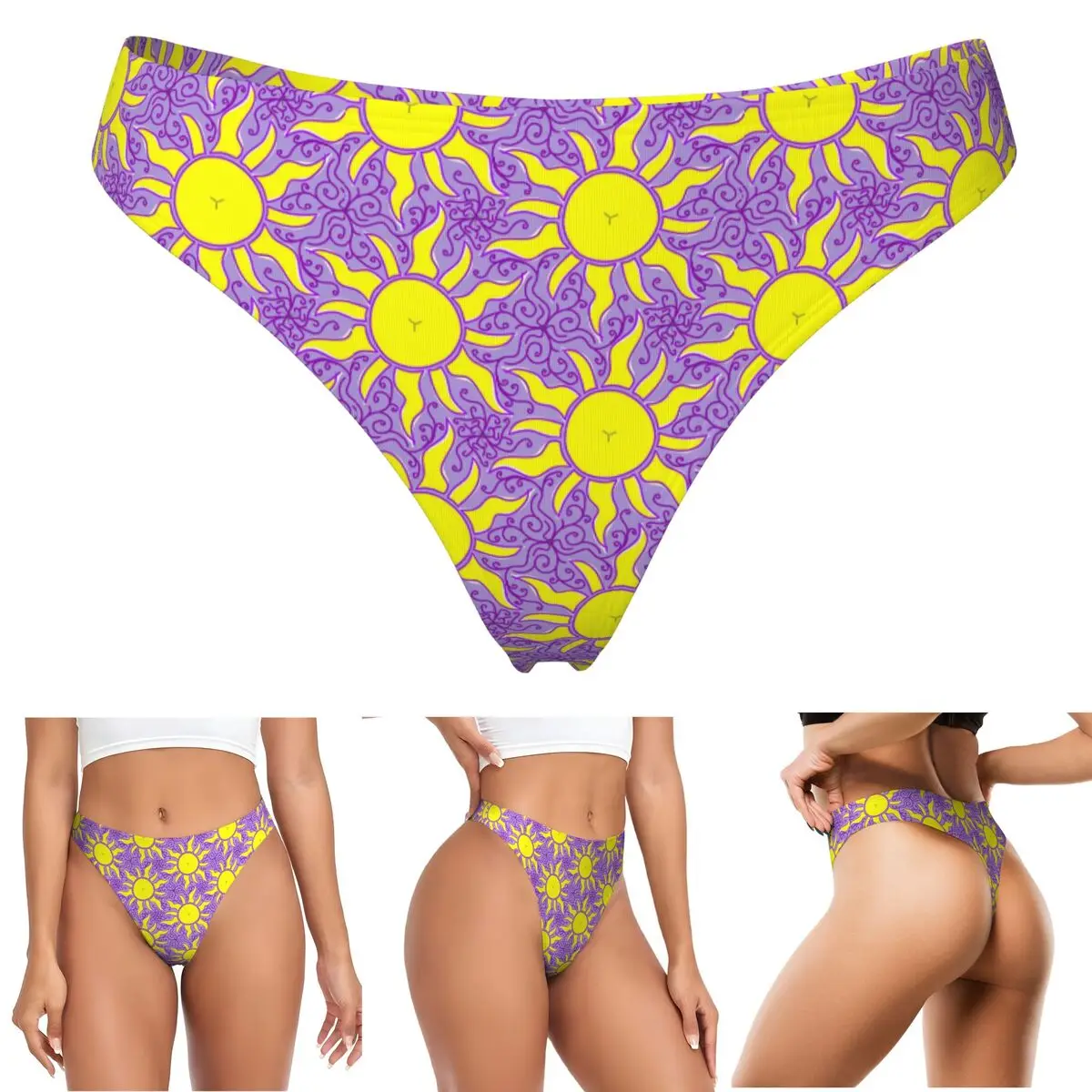 calcinha-g-string-personalizada-rapunzel-com-estampa-de-lanterna-solar-respiravel-elastica-e-confortavel-para-mulheres