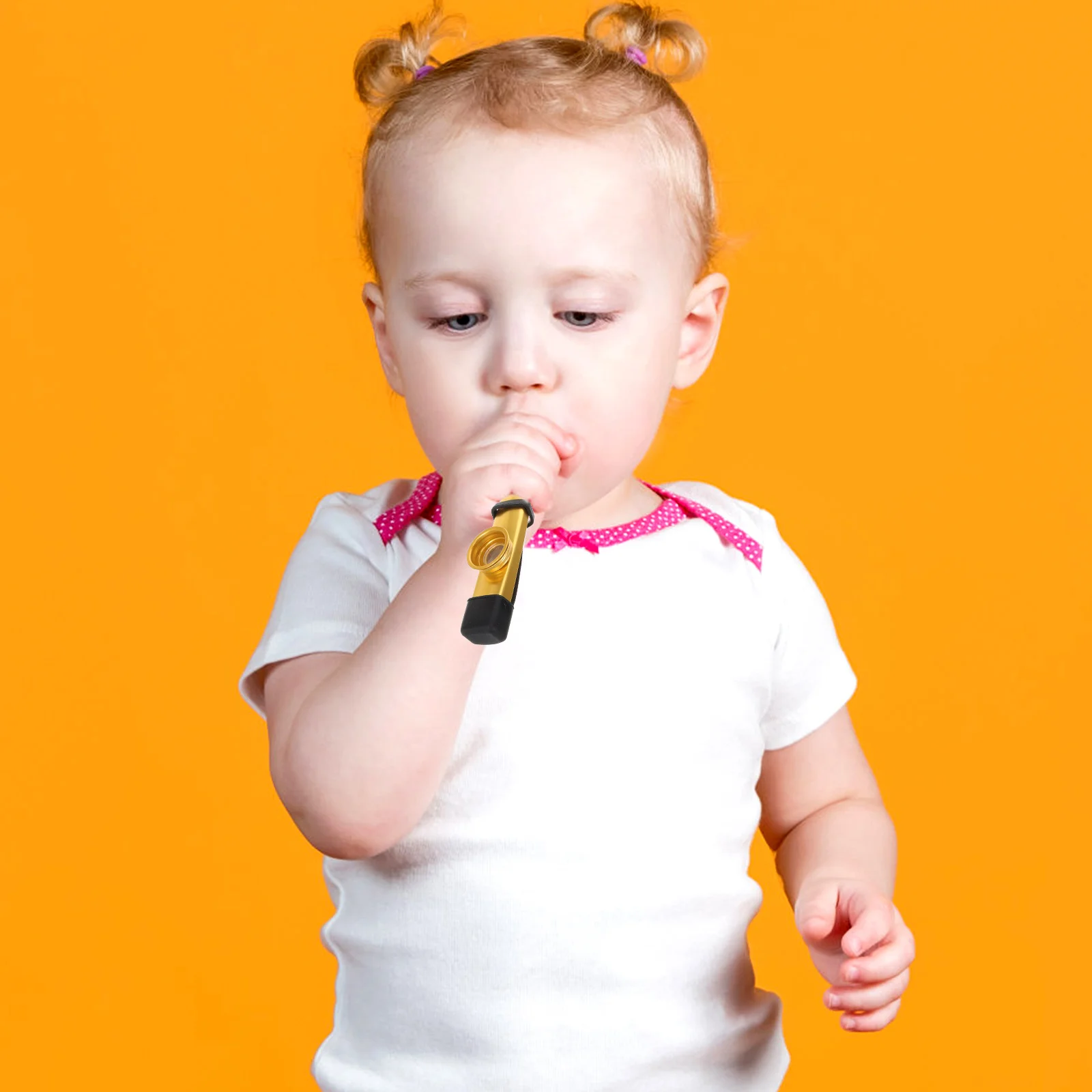 

6 Pcs Metal Kazoo Instrument Kids Musical Simple Small Kazoos Bulk Set Adults Silver Gold Dust-proof Mouthpiece