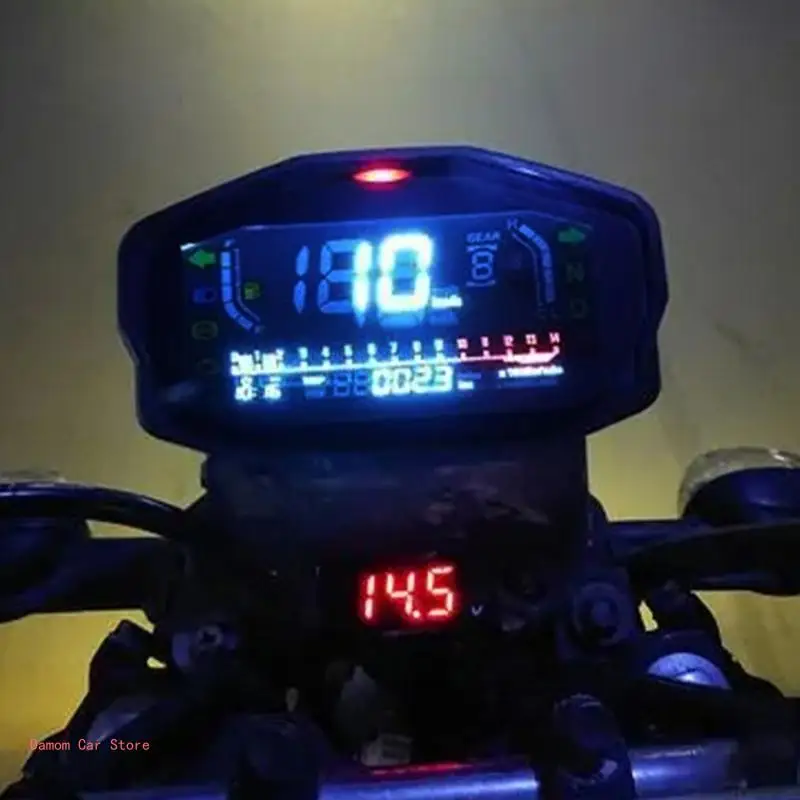 Universal 12V motocicletas LED digital odômetro velocímetro tacômetro medidor