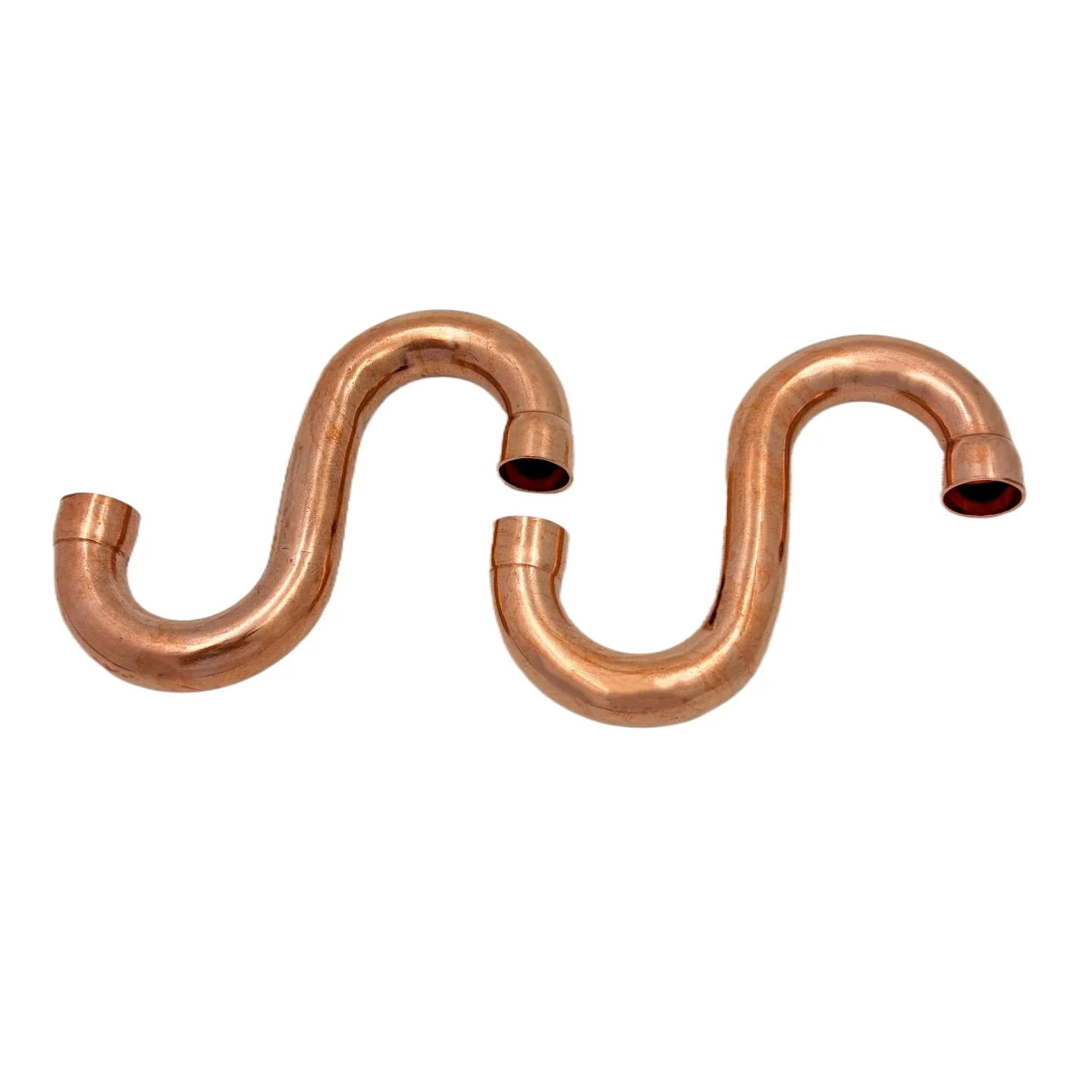 16-19-22-28.6-32mm End Feed S-Shaped Oil Return Bend Copper P-Trap for Air Conditioning,r Welding Elbow