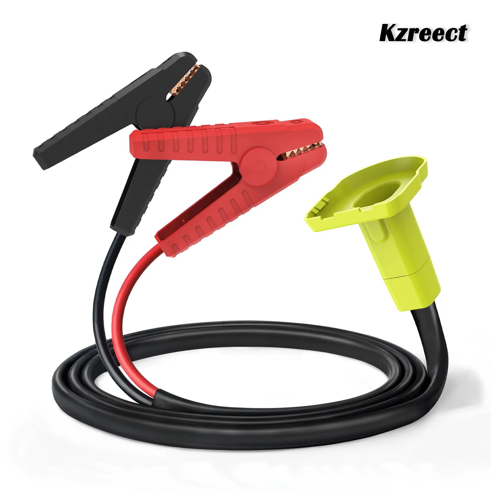 

Kzreect Portable Emergency Car Jump Starter Adapter Compatible with Ryobi 18V Battery, 8AWG 5.9FT Jump Starter (No Battery)