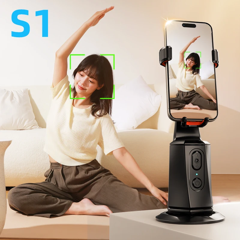 NEW Auto AI Tracking Gimbal Stabilizer Camera Tripod Selfie Stick 360° Rotating Phone Holder Remote for Phone Shooting Mobile Ph