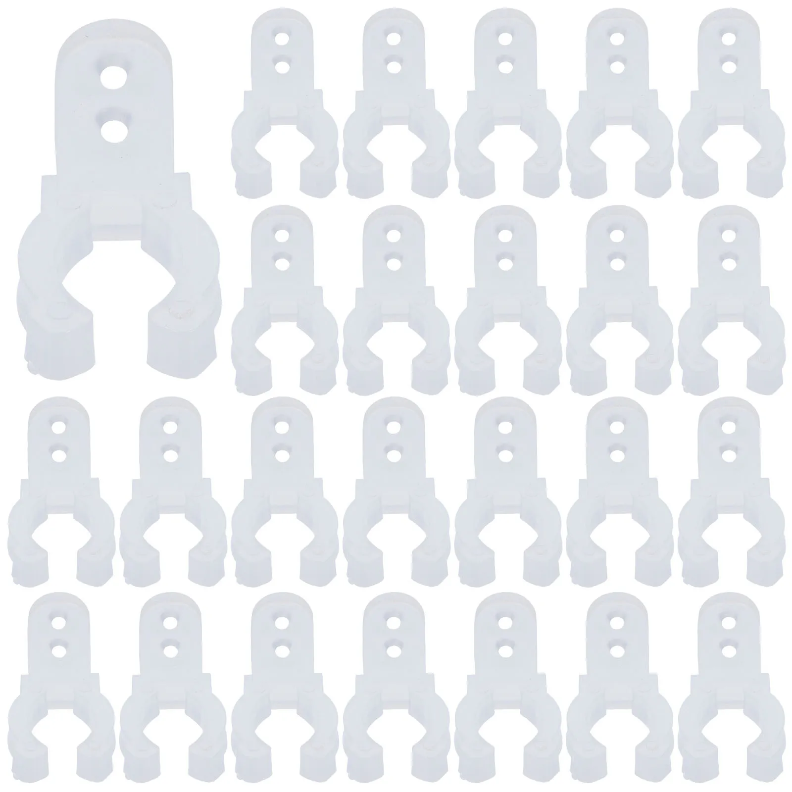 

30Pcs Round Rope Light Clips LED Neon Mounting Clips Easy Fix for Outdoor String Lights Christmas Lights Holder