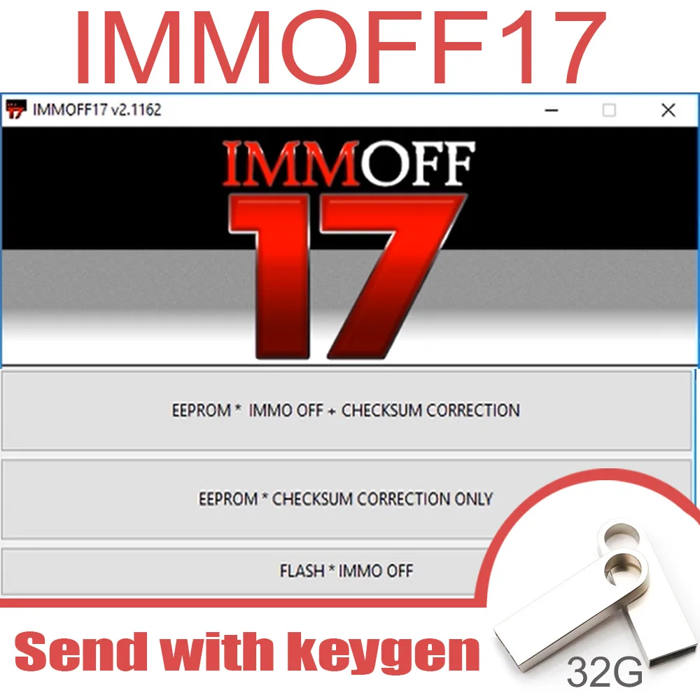 Car software IMMOFF17 send with keygen EEPROM Checksum Correction Immo Off Ecu EDC17 MED17 Ecu Program Neurotuning Windows 7