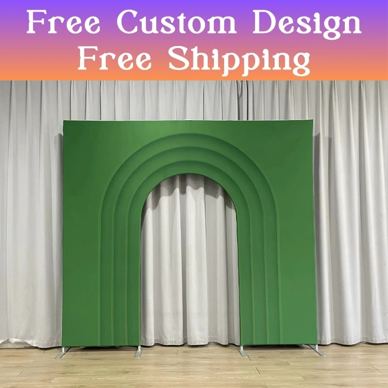 

Birthday Party Backdrop Decoration Aluminium Welcome Arch Stand 7x7ft 10x9ft Double Sided Print Suitable for Wedding Baby Shower