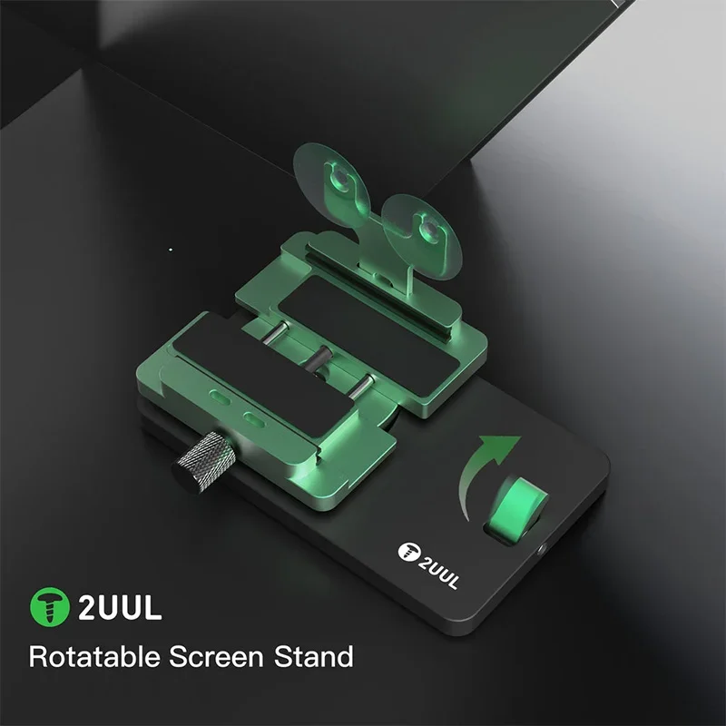 2 uul-mul-multable شاشة LCD قابلة للدوران تثبيت للهاتف المحمول ، شاشة BH06 ، غطاء خلفي فتح أدوات إصلاح المشبك