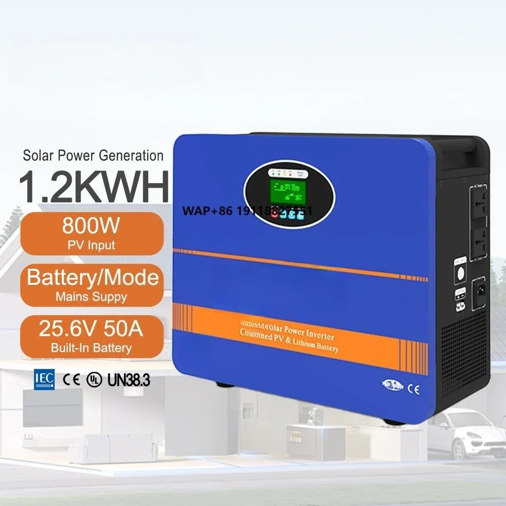 

Портативная солнечная электростанция T11 1200W, 1008Wh, 3.2V, 32100mAh, литий-железо-фосфатный аккумулятор, система накопления энергии