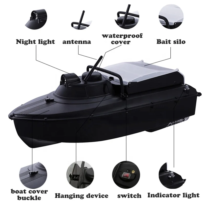 2BG 7,4 V Zwei Batterien Autonomes Fahren Sonar Rumpf Teile Angeln Globales System Köder Boot jabo 2