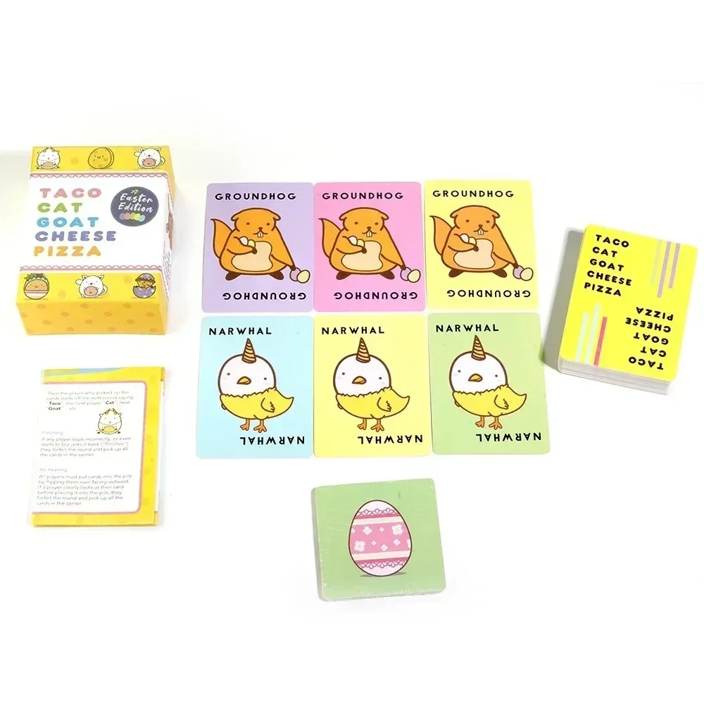 Taco Cat Goat Cheese Pizza Playing Cards Santa Cookie Elf Candy Board Funny Games for Couples Friends Party Games