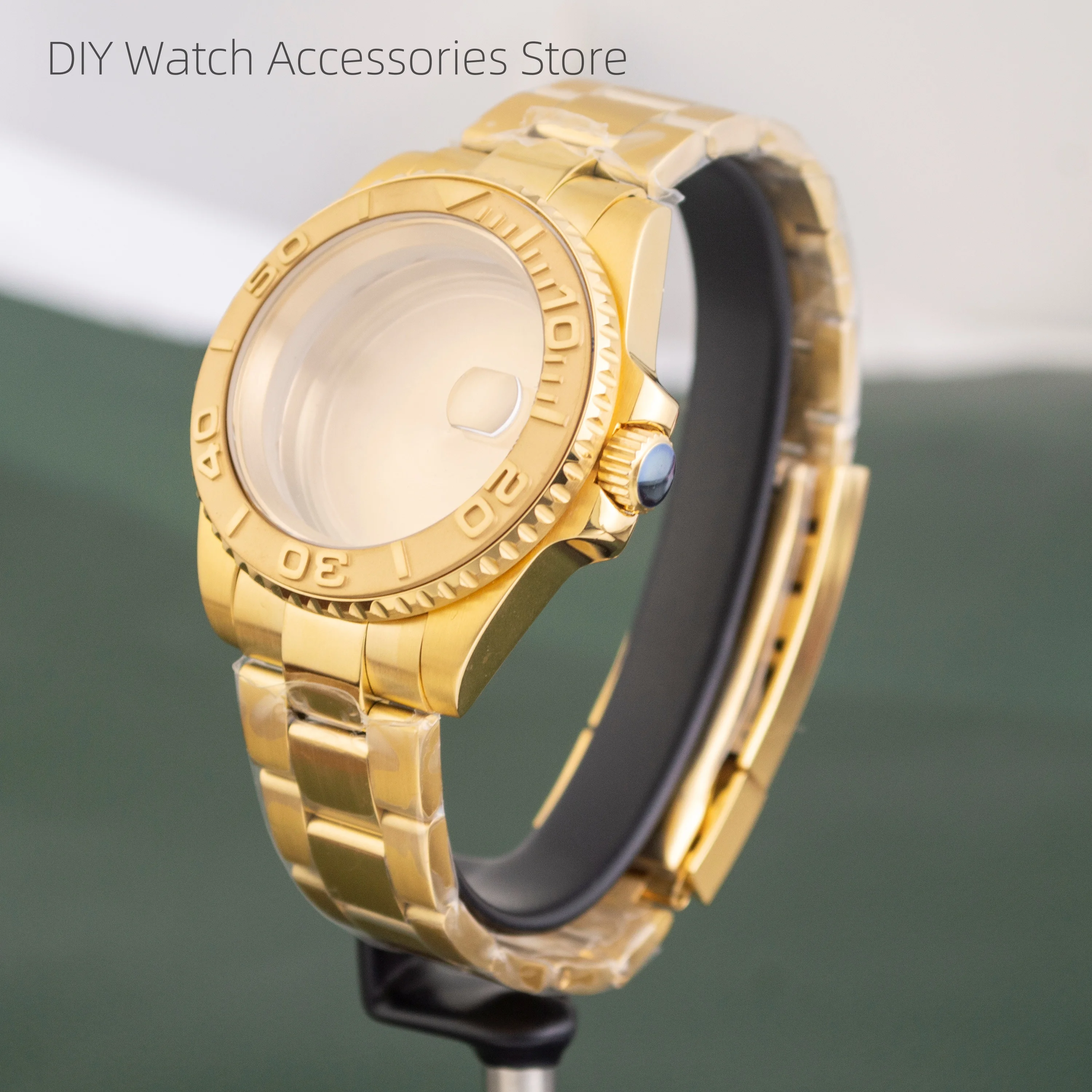 

40mm Watch Case Strap 316L Stainless Steel Jubilee Bracelet Sapphire Glass for NH35 NH36 Movement GMT Yacht-Master Cases