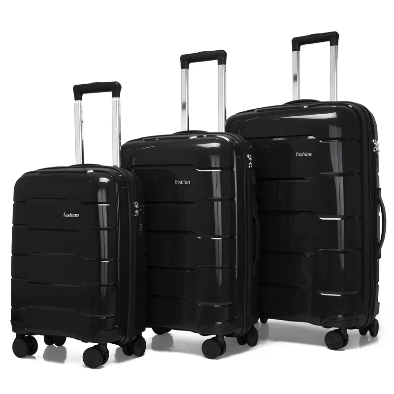 Mala de viagem sobre rodas, mala de rolamento, mala Kit, bagagem Trolley Bag Valises, 20 ", 24", 28 ", 3 Pcs