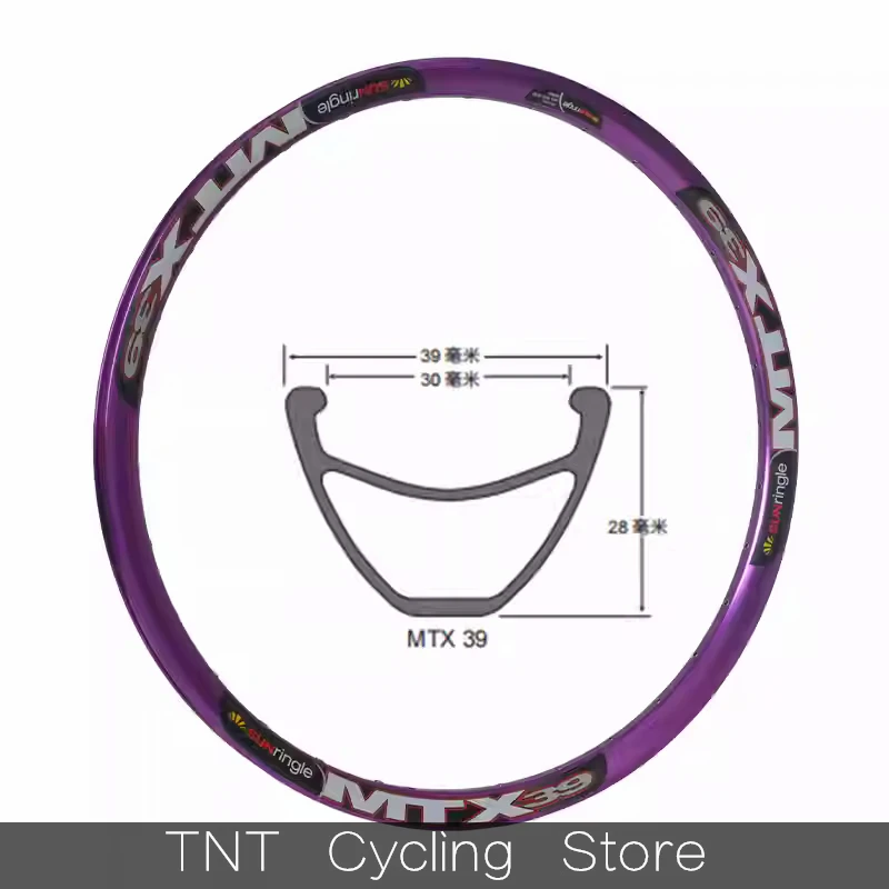 1PCS Original Sunringle sun MTX39 27.5/26Inch 650B Mountain