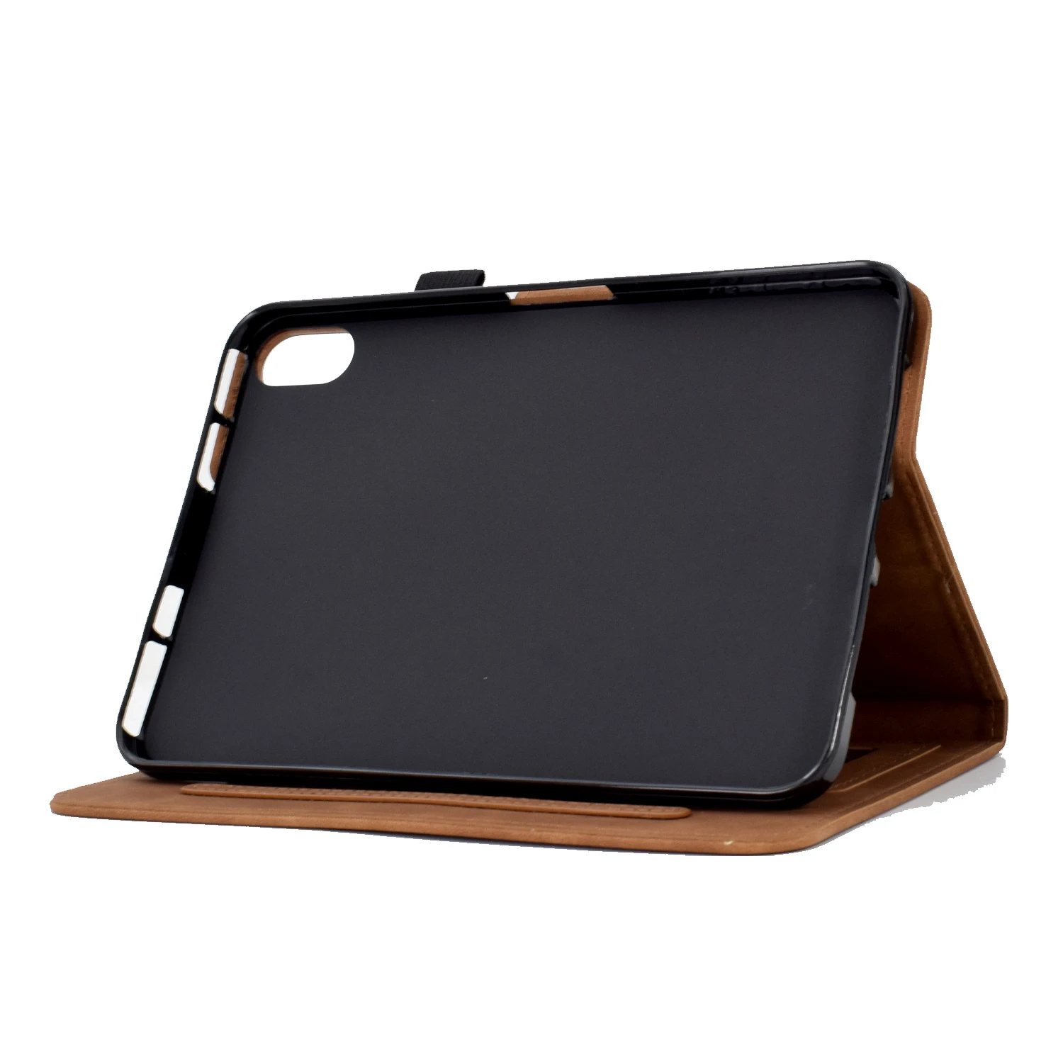 For Xiaomi Redmi Pad 2 11 Case Flower Butterfly Imprinted Card Slots Leather Cover - Brown