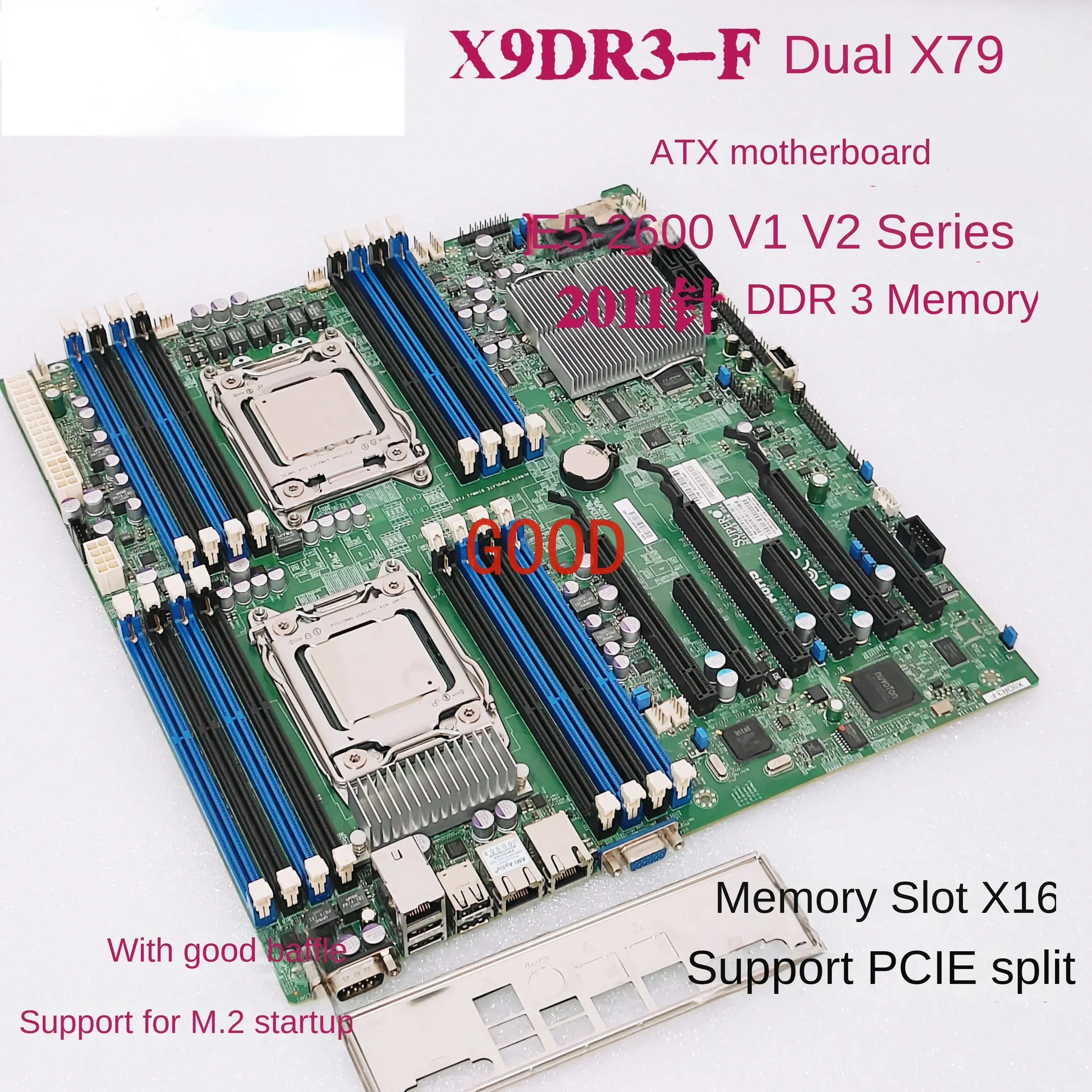 

Dual-Channel X99 Motherboard X10DRL-I X10dri E5 V3v4 Household Mute E-ATX Assembly Board