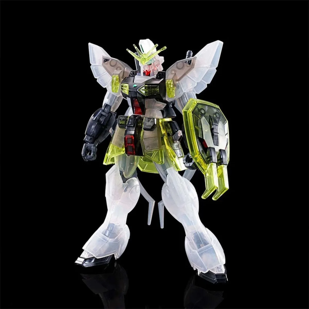 本物のバンダイオリジナル HG ウィングゼロクリアカラーシェンロンデスサイトヘビーアームズサンドロックアクションフィギュアモデルキット子供のためのギフト