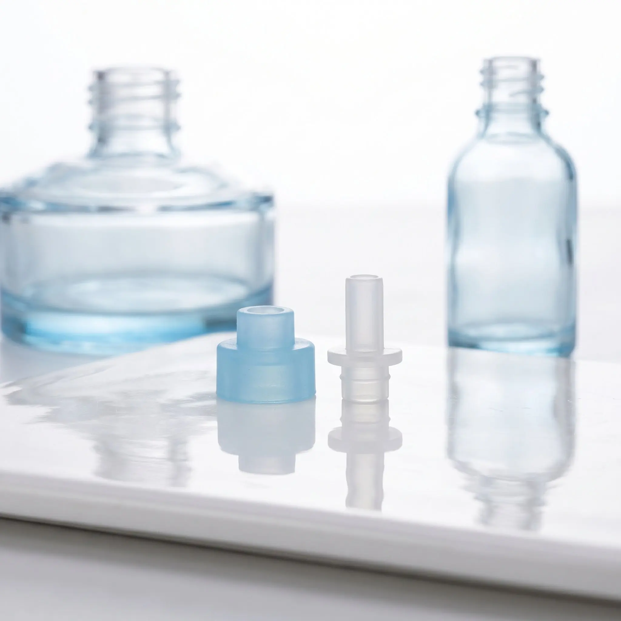 60Pcs Perfume Adapter Set Leakproof Decanting Tool Travel Fragrance Refill Kit Trumpet Connector Standard Adapter
