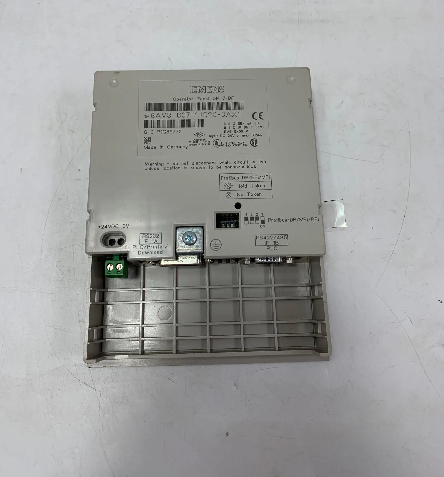 Siemens 6AV3 607-1JC20-0AX1용 6AV3607-1JC20-0AX1 HMI 패널