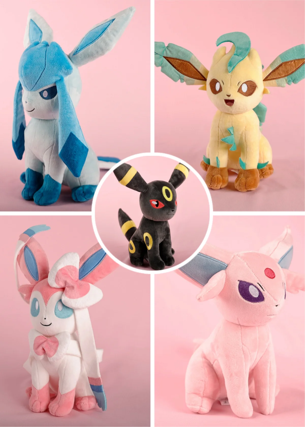 Pokemon Plush Umbreon Sylveon Espeon Plush Toys Glaceon Leafeon Stuffed Dolls Room Decoration Kids Birthday Halloween Xmas Gifts