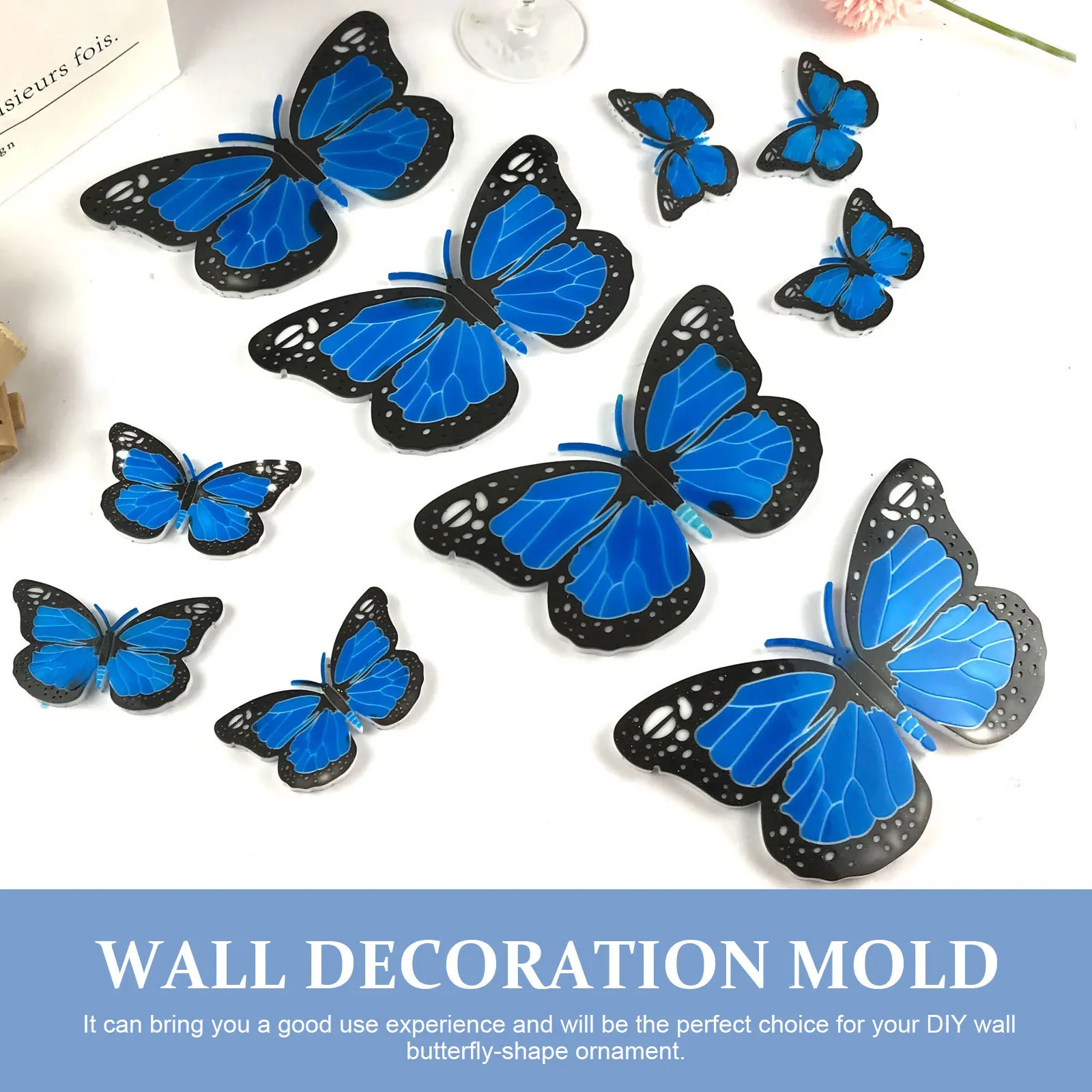 

DIY Wall Butterfly-Shape Mold Silicone Craft Making Tool for Decorative Art Flexible Reusable Home Decoration Supply