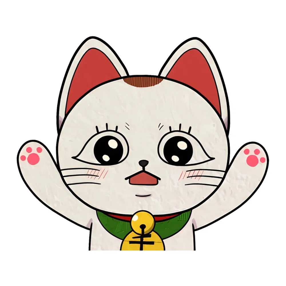 EARLFAMILY Adorable Turbo Granny Anime Car Stickers Cartoon Motorcycle Waterproof Helmet Decals Interesting Neko Cat Car Styling