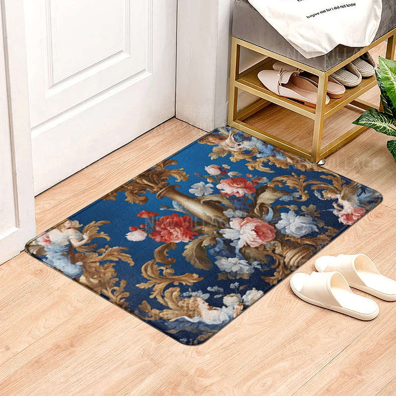 House entrance carpet Home door mat Modern Nordic style Room Bath Foot bathroom non-slip Kitchen water absorption rugs Abstract