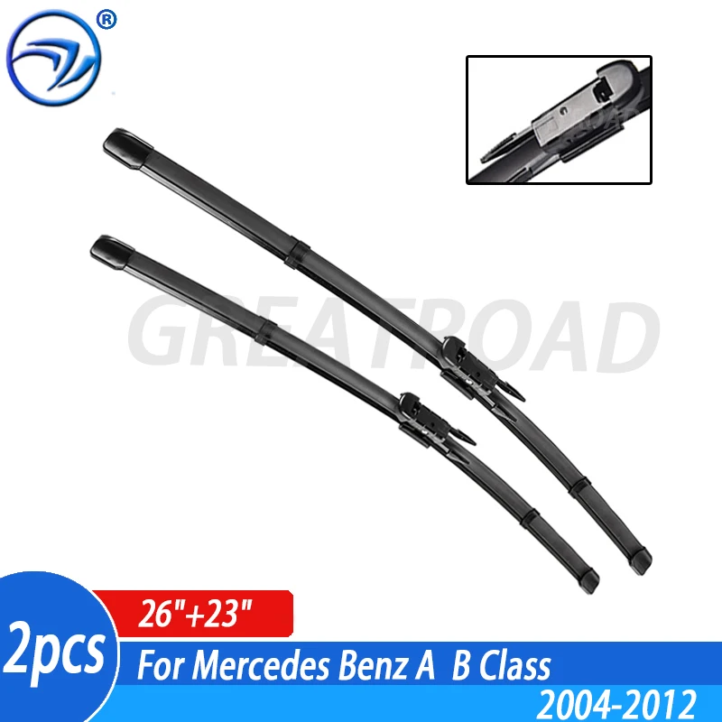 Wiper LHD Front Wiper Blades For Mercedes Benz A Class W169 B Class W245 Windshield Windscreen Front Window 26