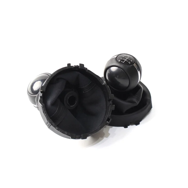 Black Manual Gear Knob 6 Speed With Gaiter For Mini Cooper F54 F55 F56 F57 25117641999 25117641997, 25117642001, 7641999