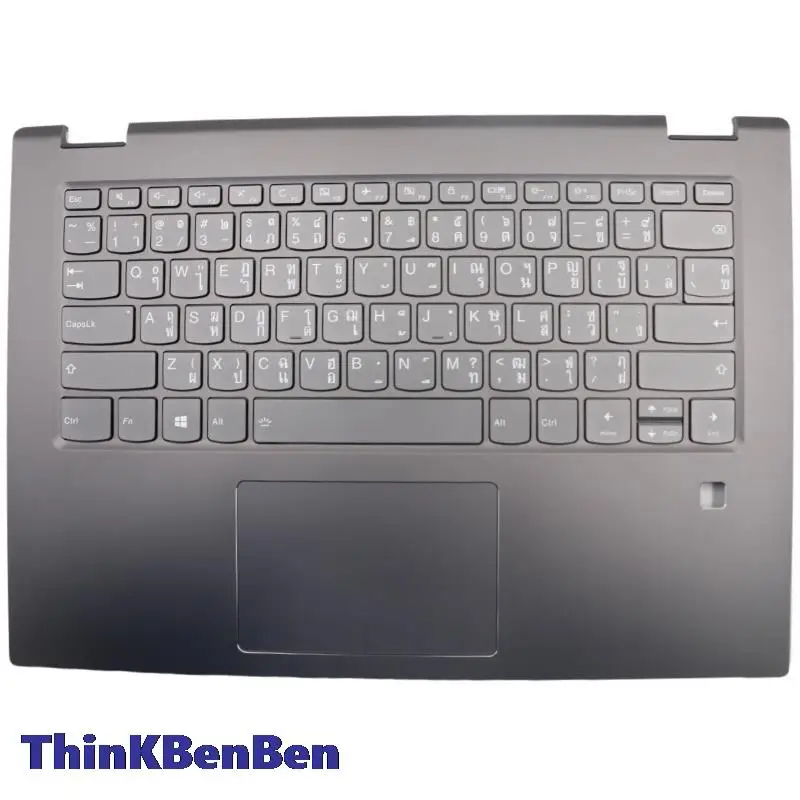 

TH Thai Keyboard Onyx Black Upper Case Palmrest Shell Cover For Lenovo Yoga 520 14 14IKB Flex 5 1470 5CB0N67377