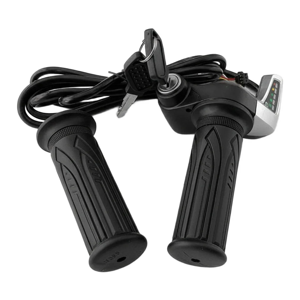 Electric Bike Throttle Grip Electric Bicycle Throttle Grip 24V 36V 48V Selectable DC 1 4.2V Output Urban Commuting