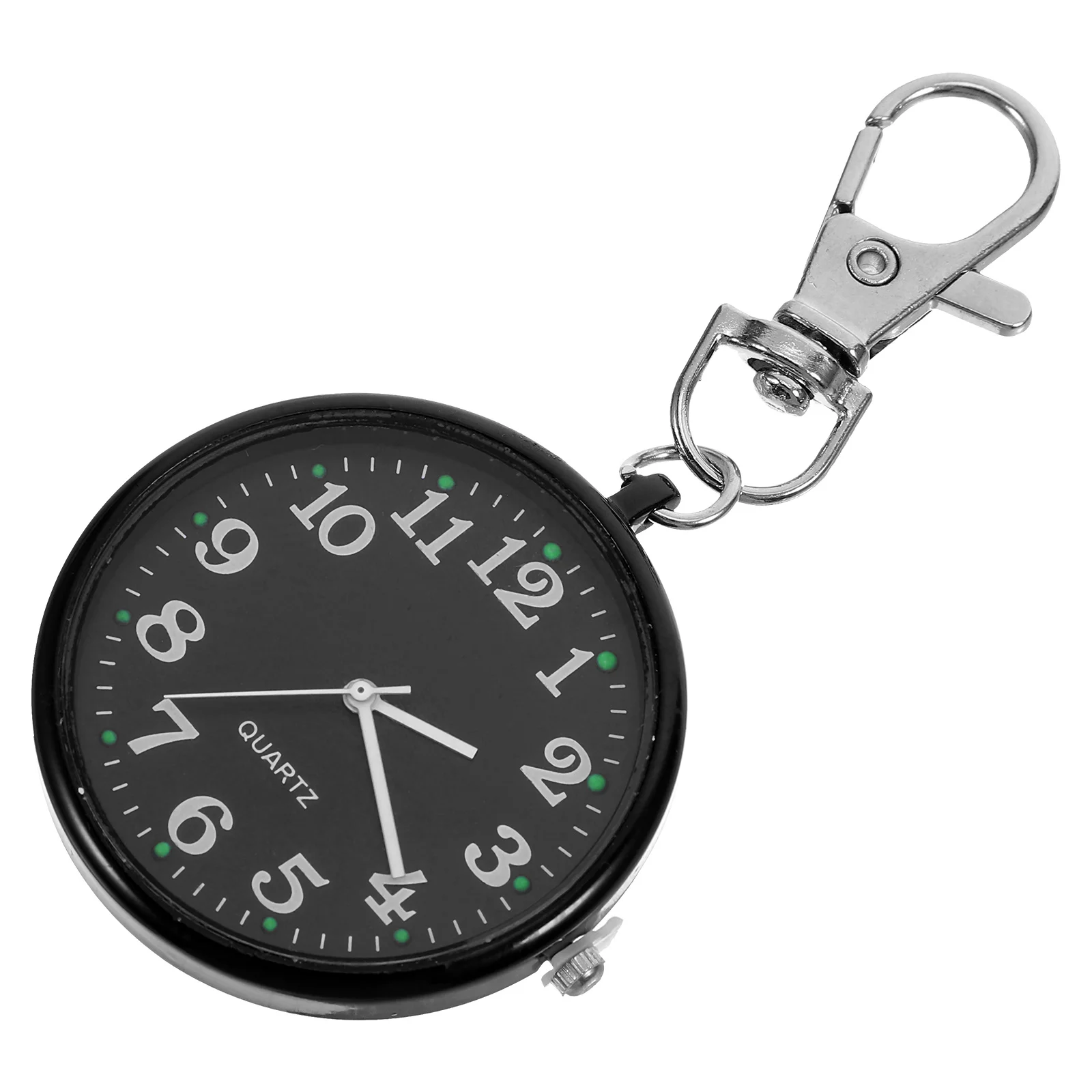 Portable Nurse Pocket Watch Hanging Clip Keychain Fob Watch for Doctors Women Students Lightweight Accurate Timing