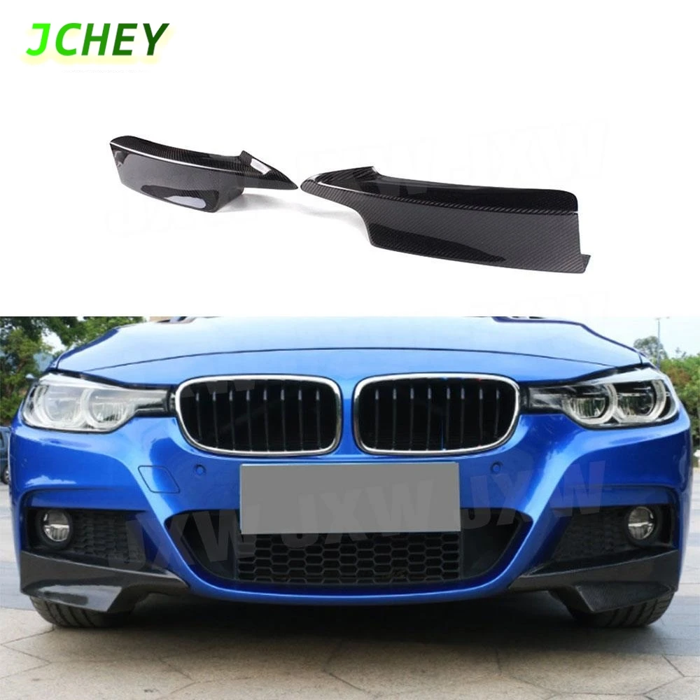 

JCHEY Carbon Fiber Front Bumper Lip Splitter Flaps For BMW 3 Series F30 M sport Sedan 2012-2017 Front Splitter Lips