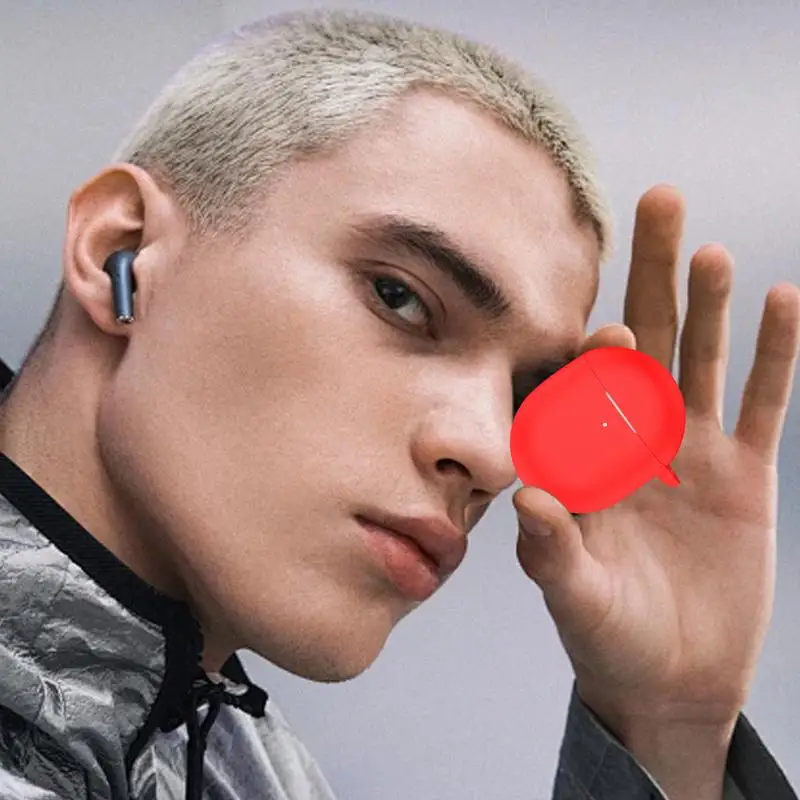 Беспроводные наушники, яркий силиконовый чехол для наушников, защитный чехол для беспроводных наушников, силиконовый защитный чехол