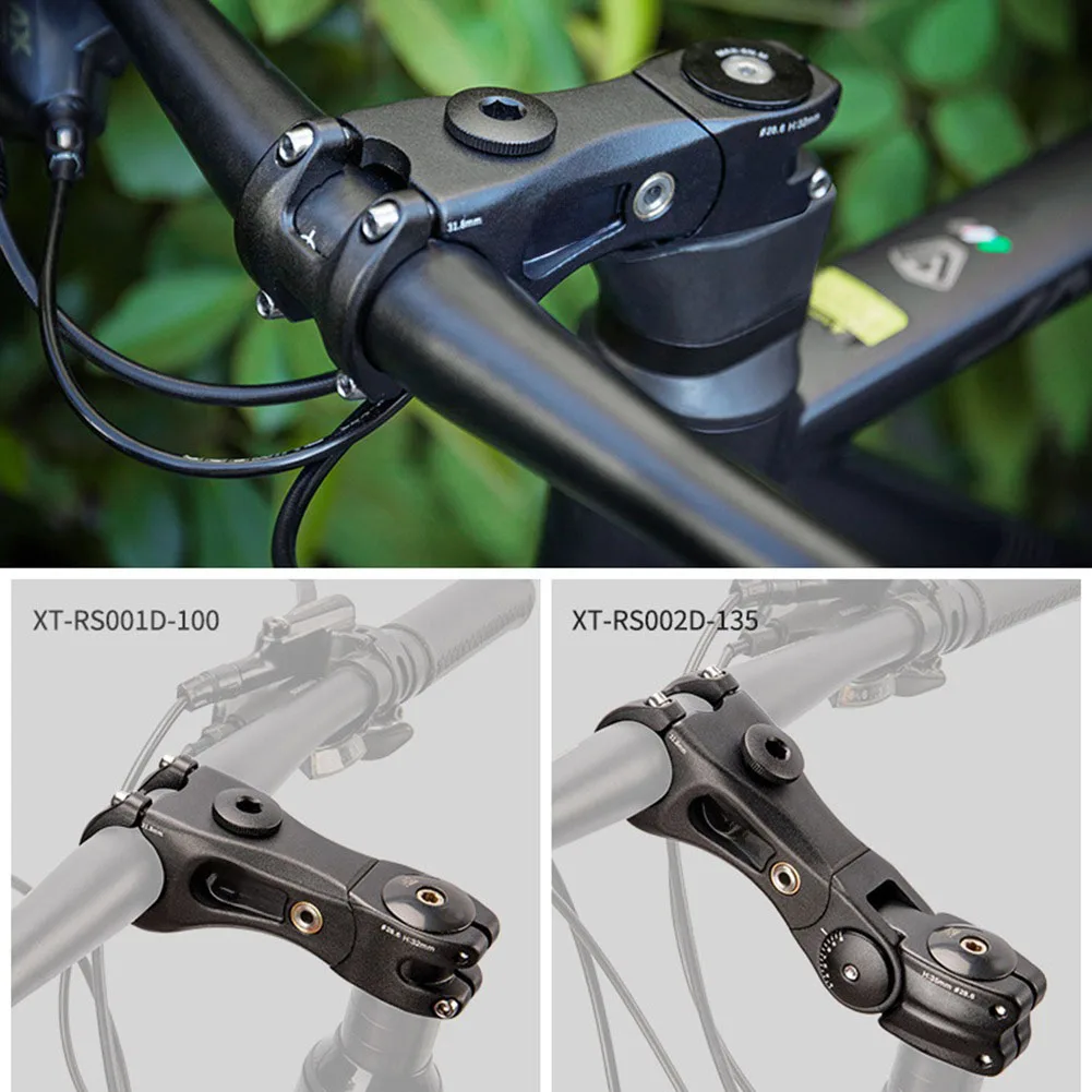 

Регулируемый вынос руля велосипеда ±60 ° Вынос стола для горного велосипеда, велосипедный мостовой стержень 144/182 мм, вынос руля велосипеда для могилы