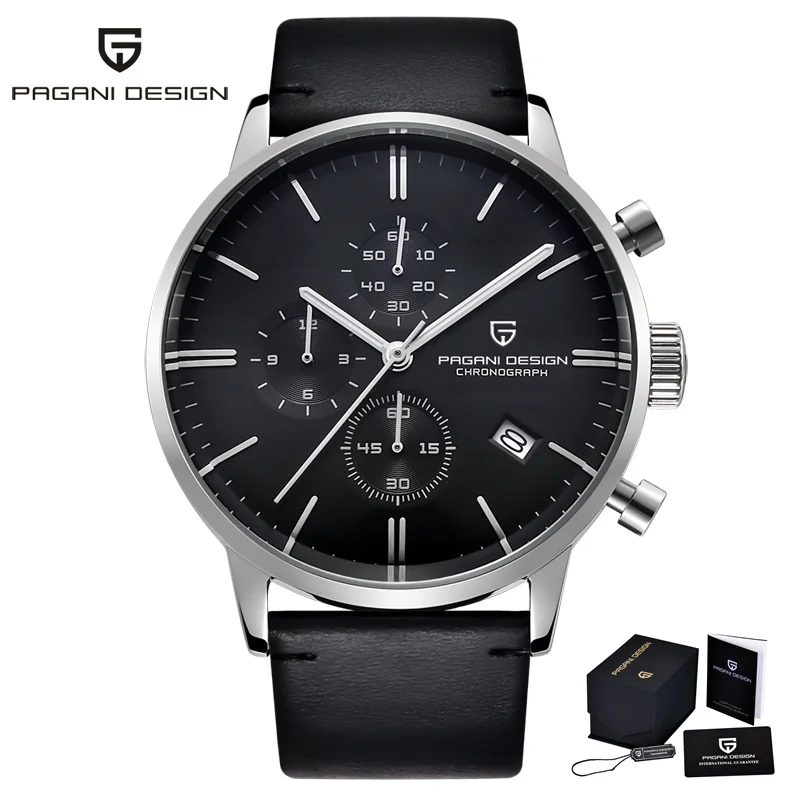 Men's Multi-Functional Quartz Watch with Sapphire Glass
