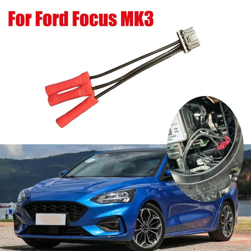 1pc Car Headlight Wire Replacement Parts For MK3 Mk3.5 Ford Focus ST ST3 RS Titanium Xenon Headlight Repair/Wiring Loom Fix