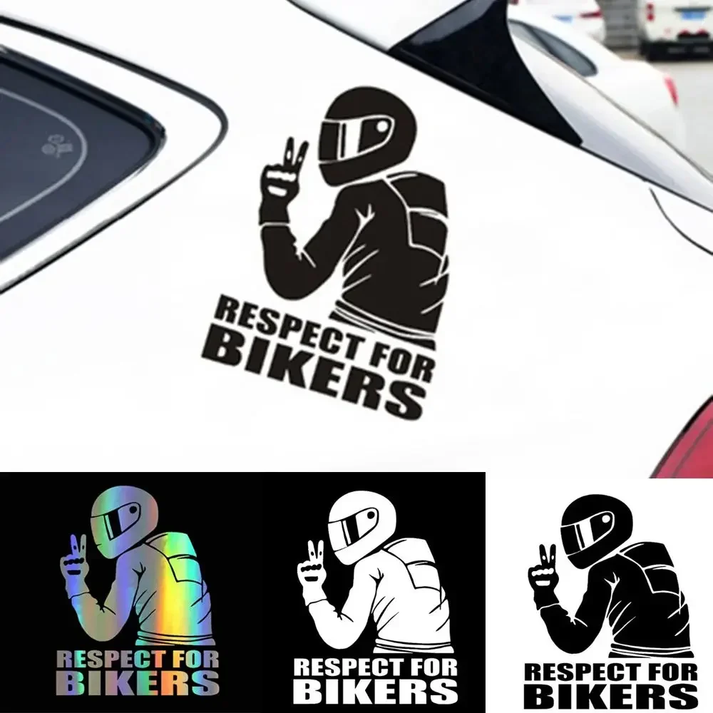 

1pc Respect Biker Sticker For On Car Motorcycle Vinyl 3D Stickers Motorcycle Vinyl 3D Stickers And Decals