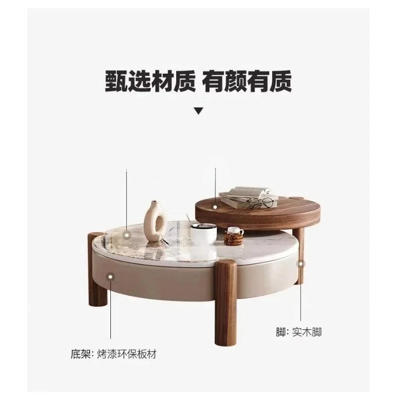 tH N  Microlite Table Coffee Table TV Cabinet Combined Tea Table Italian Minimalist Home