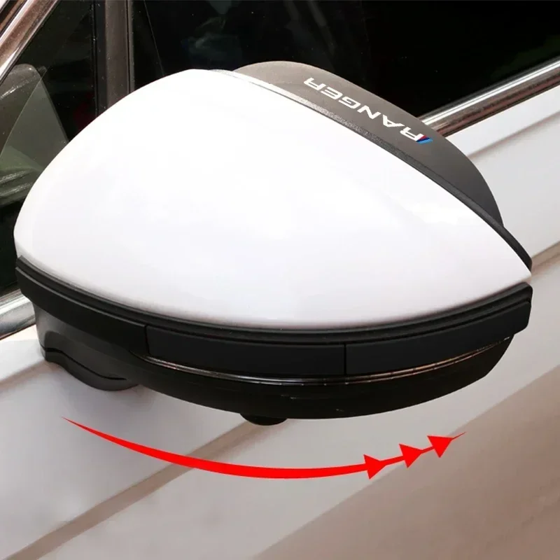 For Ford Ranger T9 Rapotr Rearview Mirror Rain Eyebrow Car Rearview Mirror Rain Shield Car Decorative Accessories view 2
