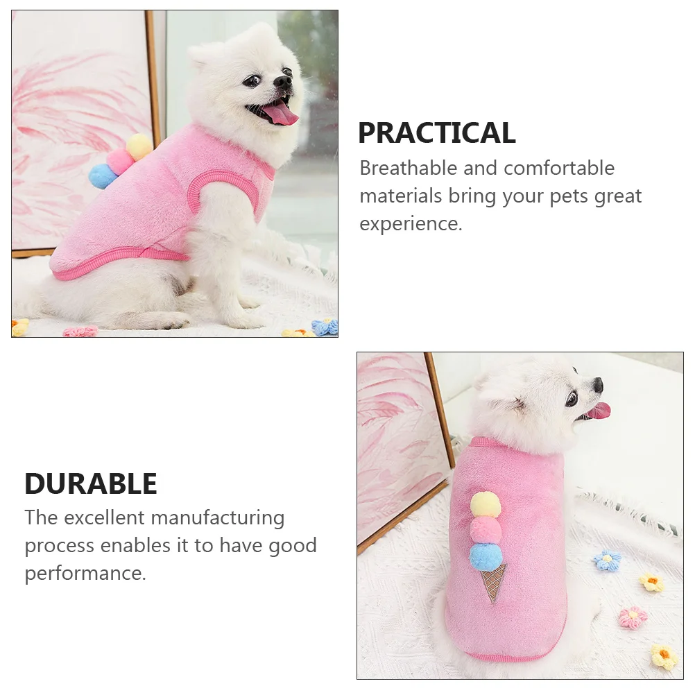

1Pcs Pet Winter Vest Warm Dog Clothes Soft Comfortable Puppy Garment Cute Stylish Outfit for Walking Party Casual
