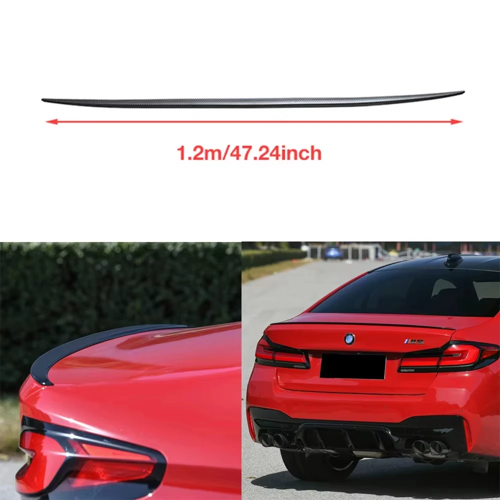 Glossy Black Rear Wing Lip Car Rear Trunk Boot Lip Spoiler Wing Extension Lid For BMW 3 Series E90 F30 G30 2005-2021 Racing Wing