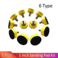 1 Inch 25MM M6/M8 Thread Sanding Pad Sander Backup Pad for Hook & Loop Sanding Disc Sandpaper Abrasive Power Tools Accessories